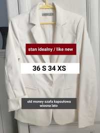 XS S 34 36 Vero moda kremowy żakiet marynarka komunia wesele wiosna