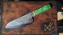Nóż kuchenny ręcznie wykuty/ knifemaking.