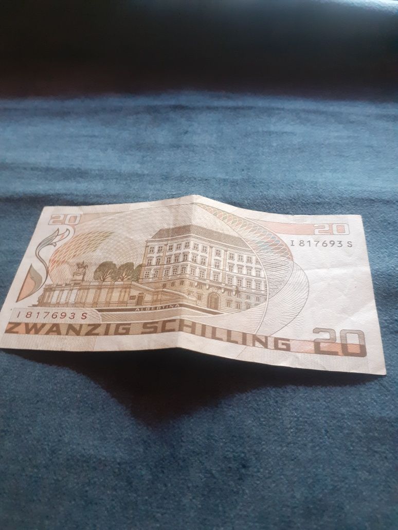 Banknot 20 Schilling Austriackich z 1986 r.