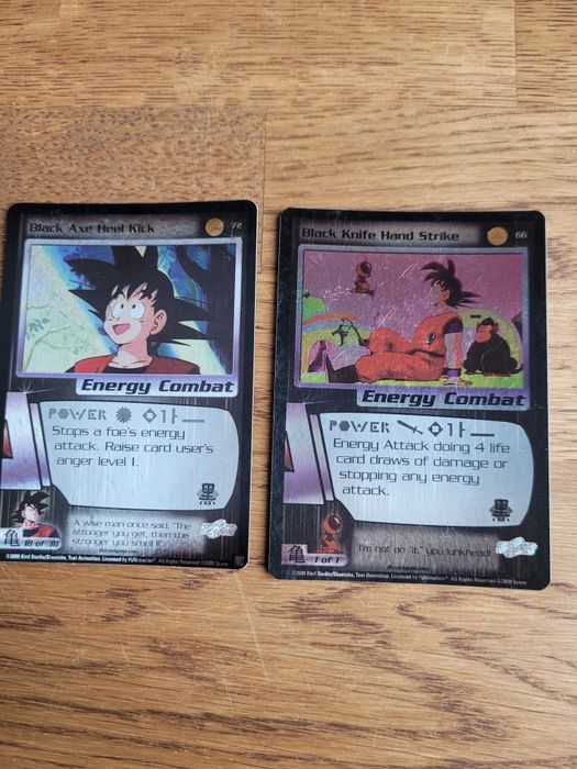 Karty Dragon Ball CCG SCORE rare, promo, postacie.