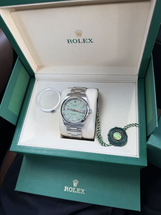 ROLEX OYSTER PERPETUAL “GREEN PISTACHIO”