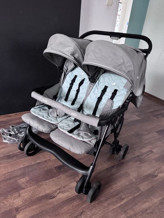 Wózek Joie Aire Twin szary podwójny wózek