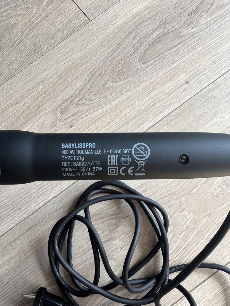 BaByliss PRO lokówka tytanowo-turmalinowa z wyświetlaczem LCD, 38mm,