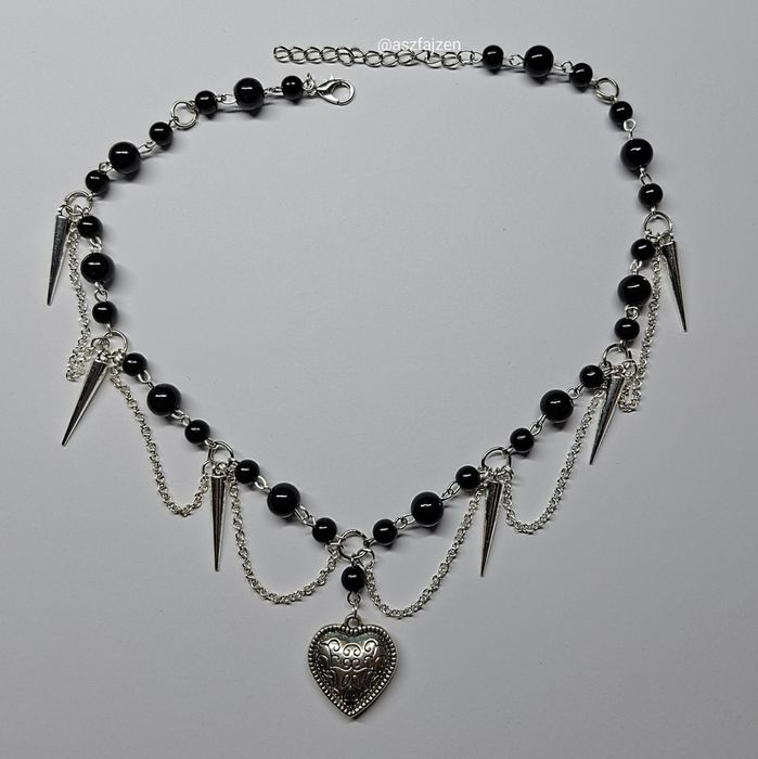 Naszyjnik Czarny Emo Goth Metalica Pinterest Alternative