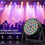 36 świateł światła LED RGB do klubu wesele imprezę DMX pilot
