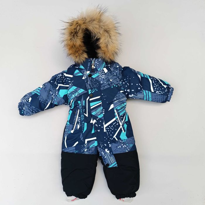 Зимовий суцільний дитячий комбінезон хлопчика термокомбінезон новий