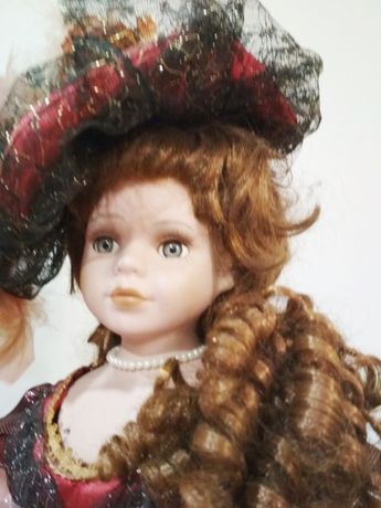 Интерьерная кукла сувенирная, фарфоровая, коллекционная, 58 см