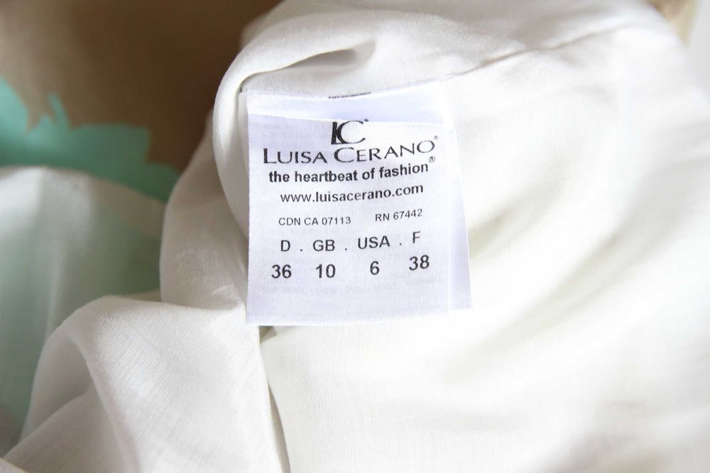 Sukienka Luisa Cerano kwiaty jedwab bawełna roz.S 36