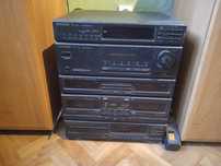 Wieża wzmacniacz tuner equalizer głosniki aux