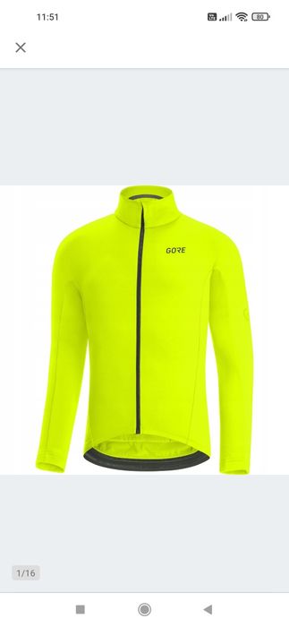 Gore Wear C3 Thermo Trikot Bluza rowerowa M Neon OUTLET OPIS

Używana