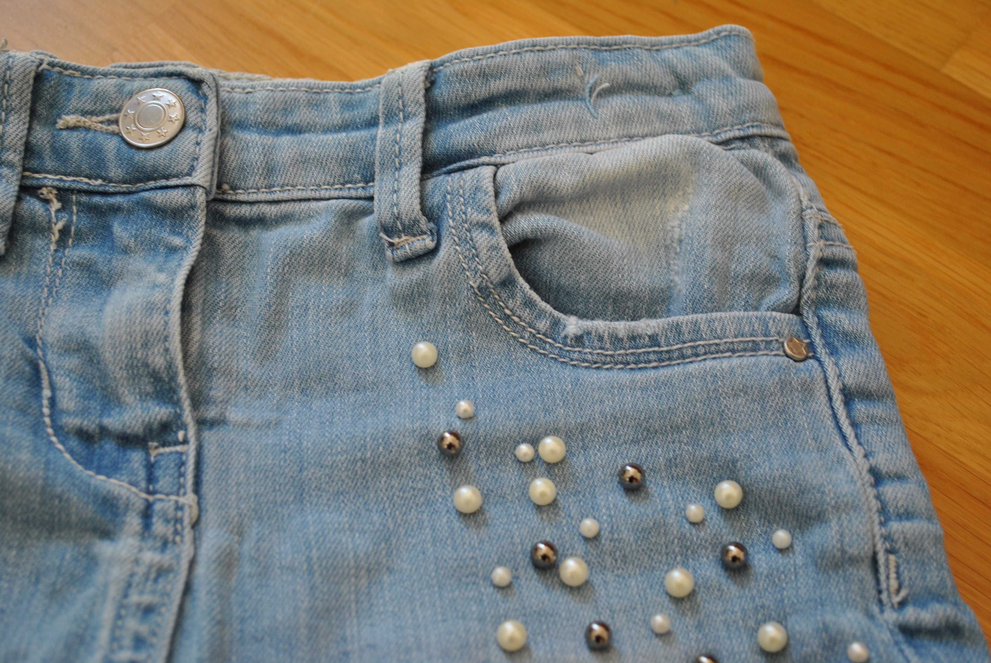 Spodnie jeansowe r. 116 Matalan