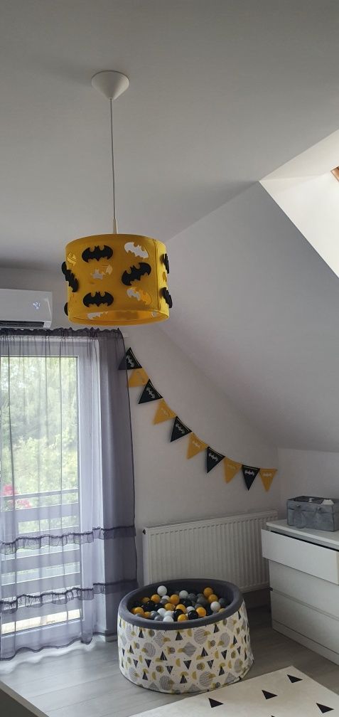 Lampa wisząca sufitowa i stojąca Batman zestaw 2szt.