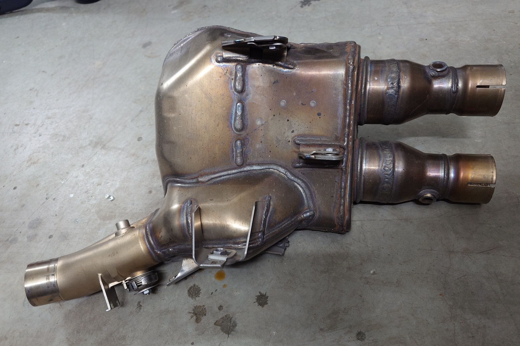 Yamaha R1 RN32 kolektor wydechowy - Edhaust przerobiony