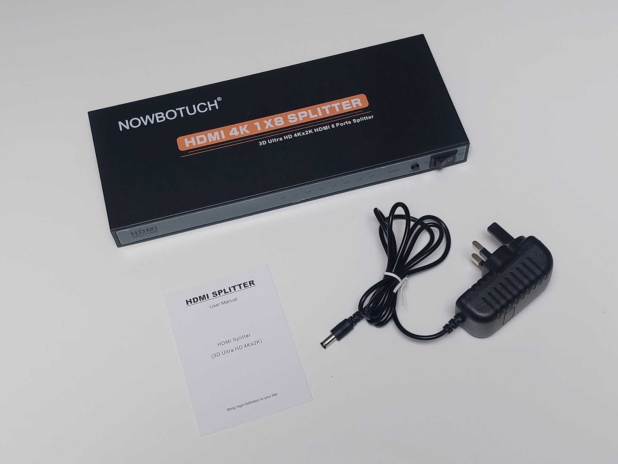 Rozdzielacz HDMI NOWBOTUCH 1 x 8 HDMI