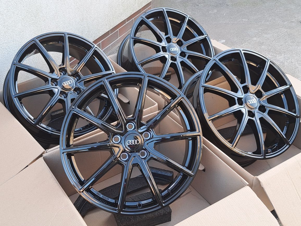 Alufelgi NOWE 18 AUDI 5x112 A3 A4 B6 B7 B8 B9 A6 C5 C6 Q3 TT CZARNE