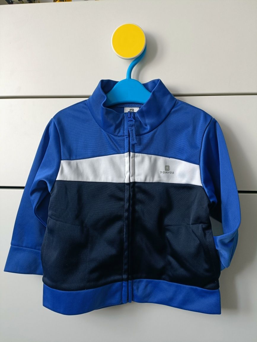 Bluza dresowa Decathlon Domyos r.80-86 na zamek cienka sportowa