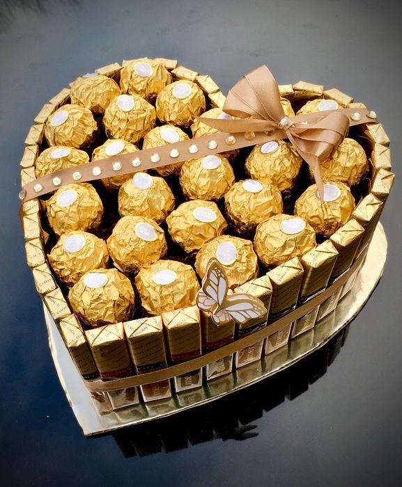 Słodkie serce z Ferrero I Merci