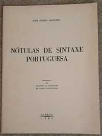 Nótulas de Sintaxe Portuguesa por José Pedro Machado 1965 Raro