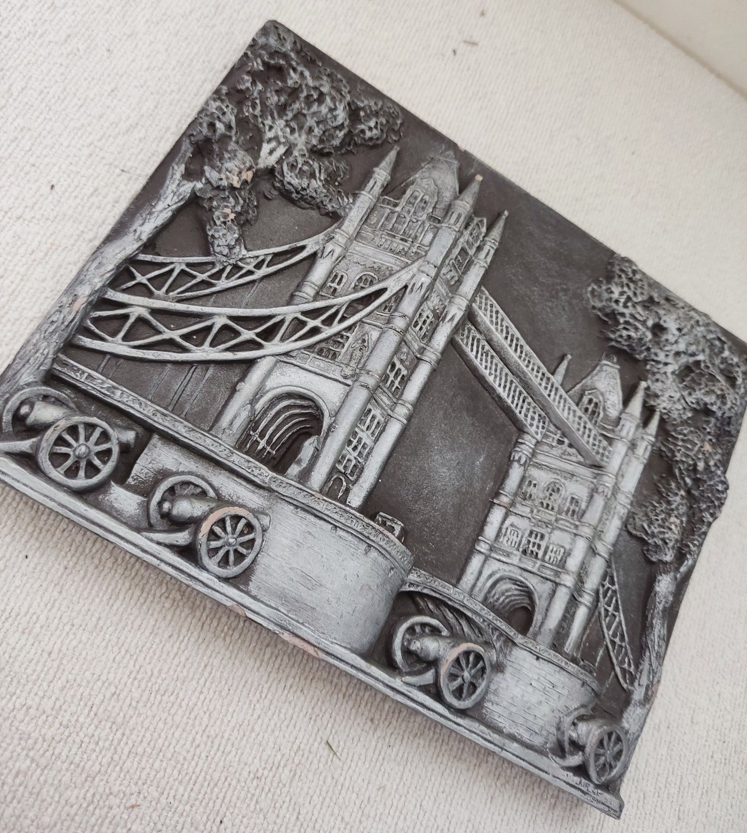 Obraz na ścianę metalowy vintage 3D most w Anglii marcus designs