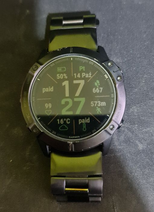 Smartwatch Garmin fenix 6X saphire