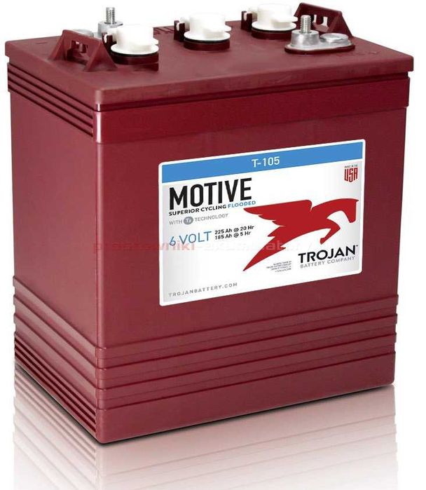 Akumulator 6V 225Ah (20H) 185Ah (5H) Trojan T105 Malinowa 2