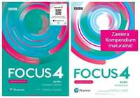 (NOWE) Focus 4 Podręcznik + Ćwiczenia + Benchmark + Kompendium +Mondly