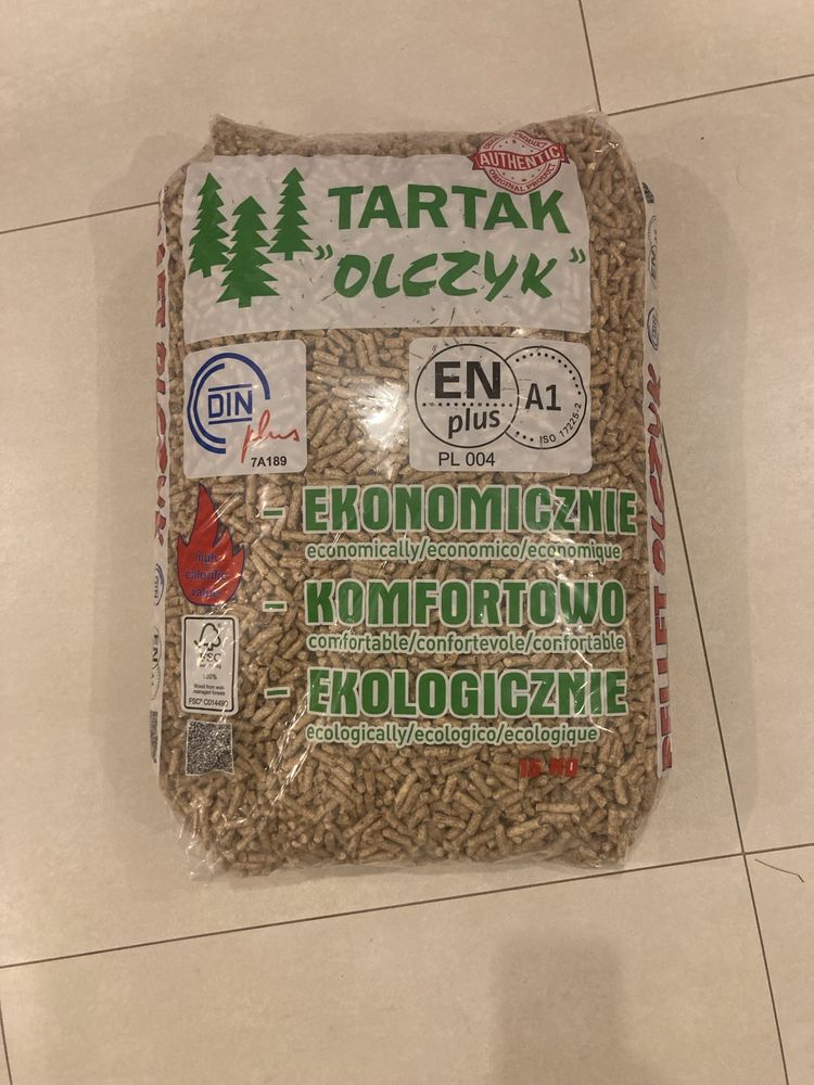 Sprzedam Pellet Tartak Olczyk pelet certyfikowany 1050kg