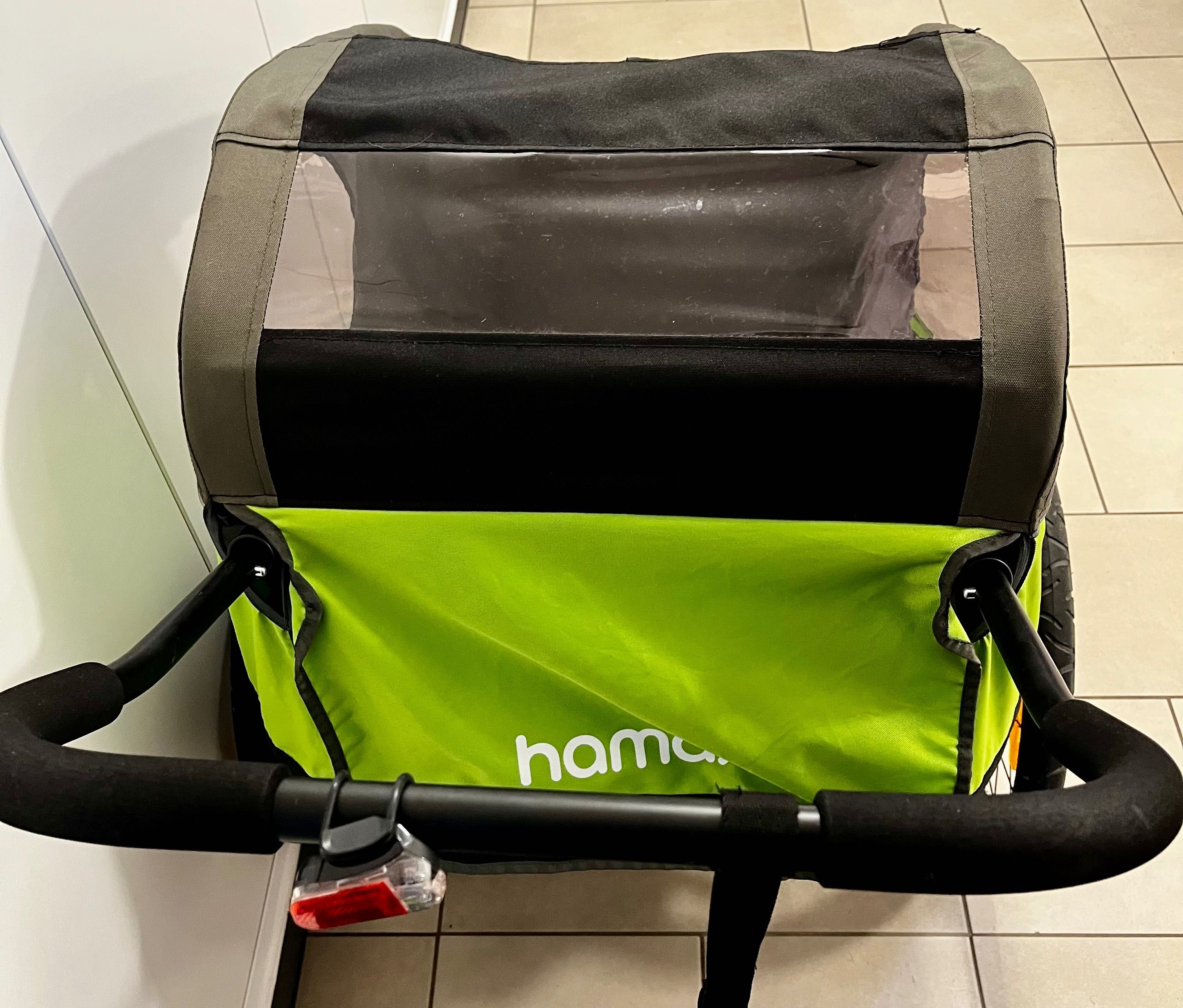 Hamax przyczepka rowerowa dla dwójki dzieci, wózek dwuosobowy 2w1