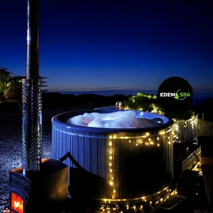 Спа купіль на дровах. Чан з пічкою. Холодна та гаряча купіль. Виробник