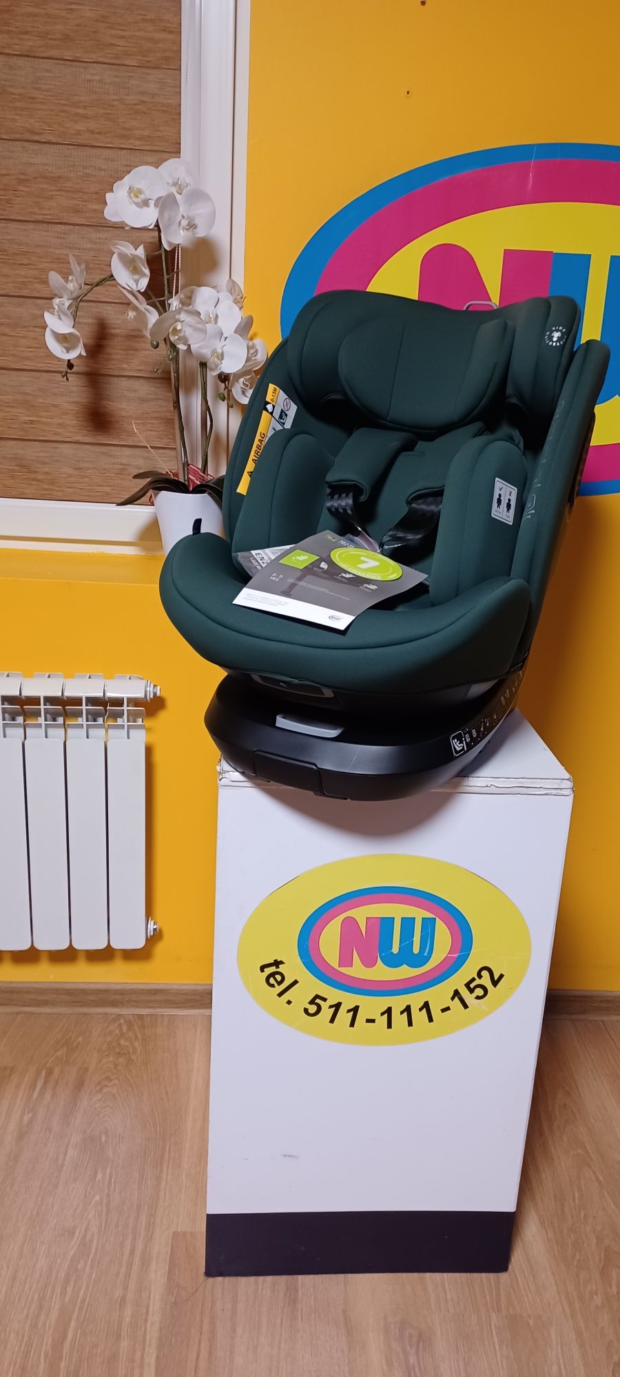 Nowy fotelik samochodowy 4baby Enzo obrotowy 360  isofix