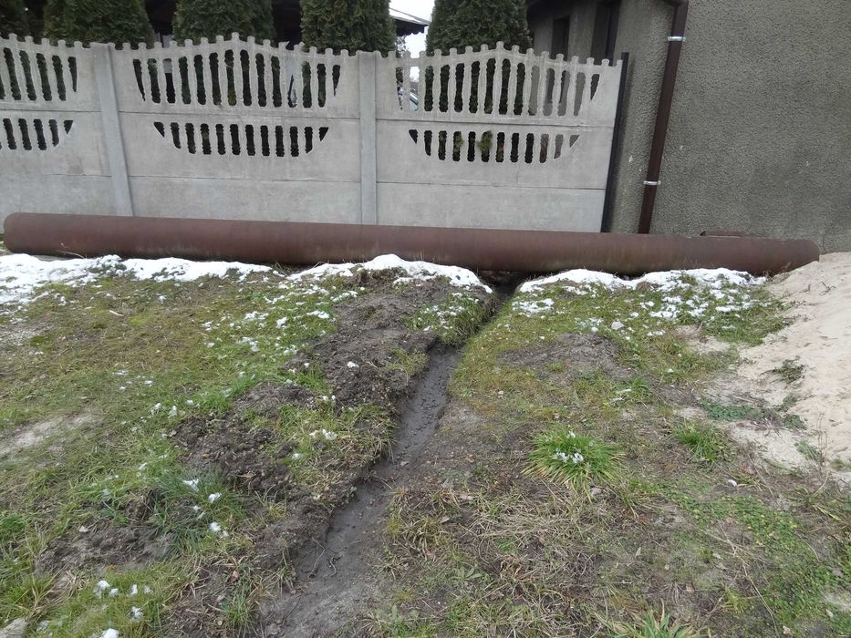 przepust rura stalowa,długość 5,40m, otwór 35cm