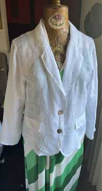 Blazer de linho branco