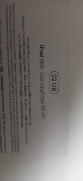 Ipad 9.7   6. Geração  32gb