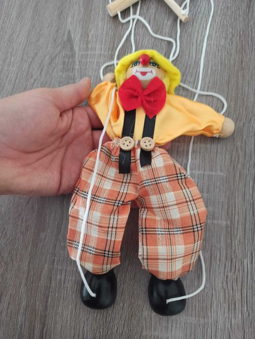 Marioneta fantoche de palhaço