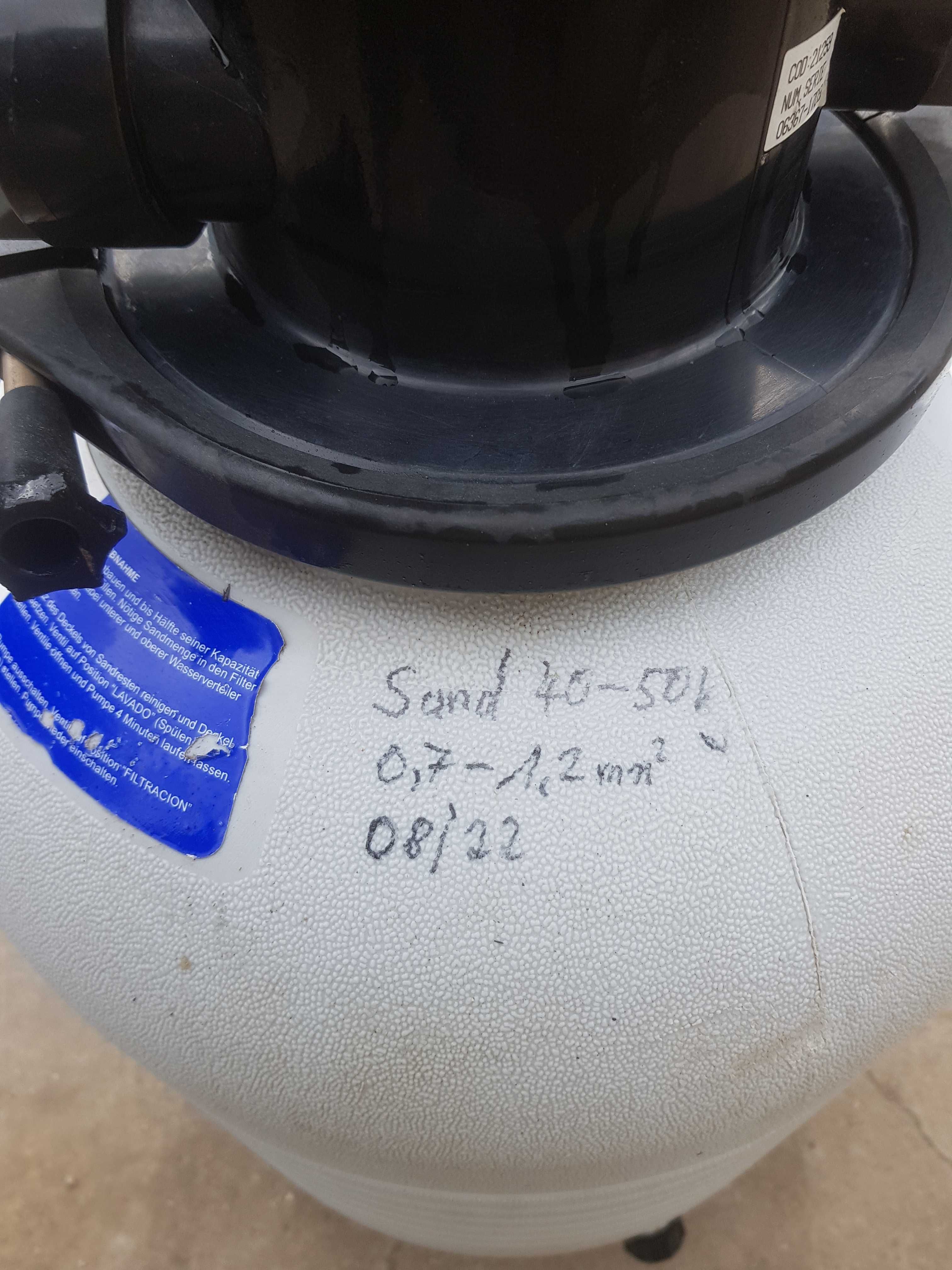 Bardzo Duży filtr Piaskowy 50kg basenowy do dużych basenów basenu