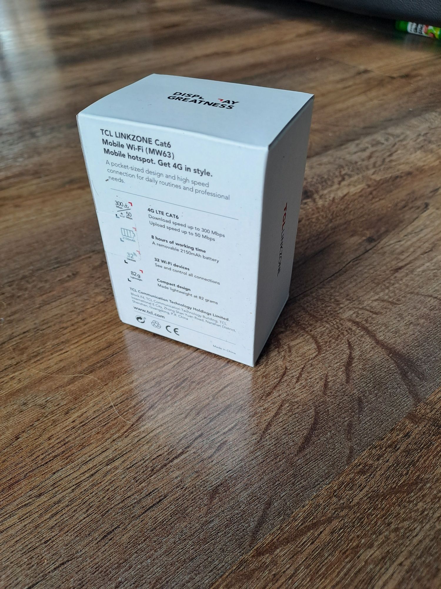 Modem Router przenośny TCL Linkzone LTR Cat6 Mobile Wi-Fi