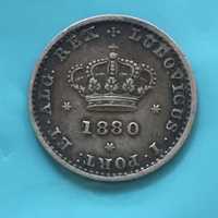 50 Réis 1880 - D. Luiz I - prata