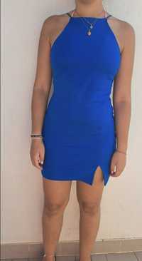 Vestido azul stradivarius