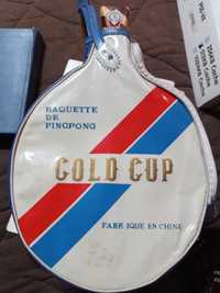 Raquete ping Pong Gold CUP  1979. NUNCA USADA
