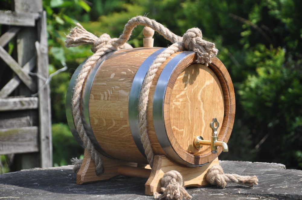 Beczka Dębowa 3L 4L 5L 10L 15L 20L Grawer Opalanie Na whisky bimber