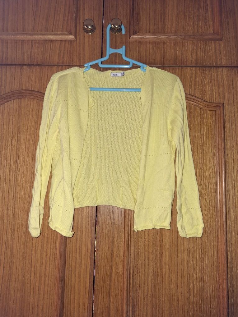Casaco Amarelo Knot T: 8 anos 128cm