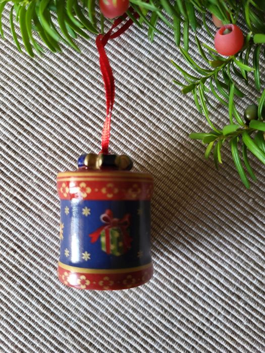 Ozdoba świąteczna Villeroy&Boch porcelana, granatowa