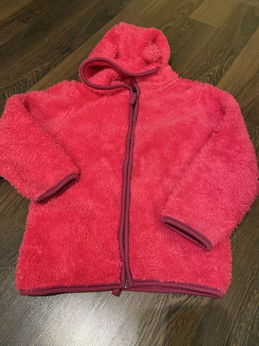 Puszyta, puchata rozpinana bluza z kapturem rozmiar 122