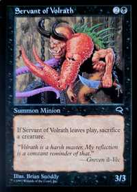 Magic the Gathering  - Servant of Volrath  - Tempest Edition