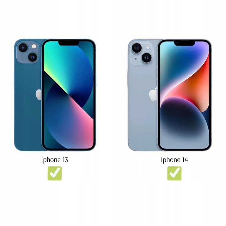 Etui do iPhone 13 / iPhone 14 + Case Przezroczyste 2 x SZKŁO HARTOWANE