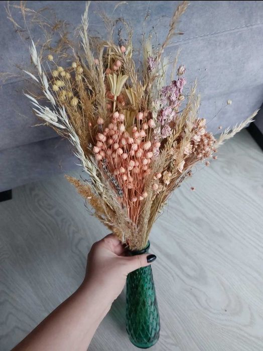 11 wazonów bukiet suszka stabilizowane kwiat dekoracje ślub, chrzciny