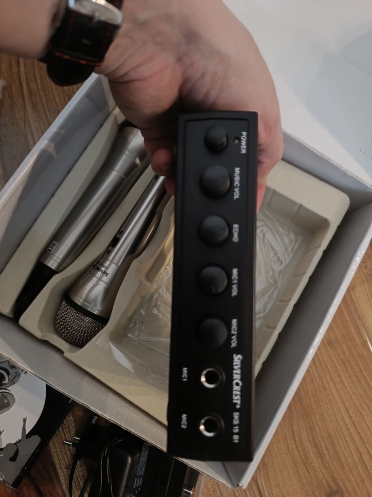 Silvercrest karaoke set, караоке приставка с диском  песен.
