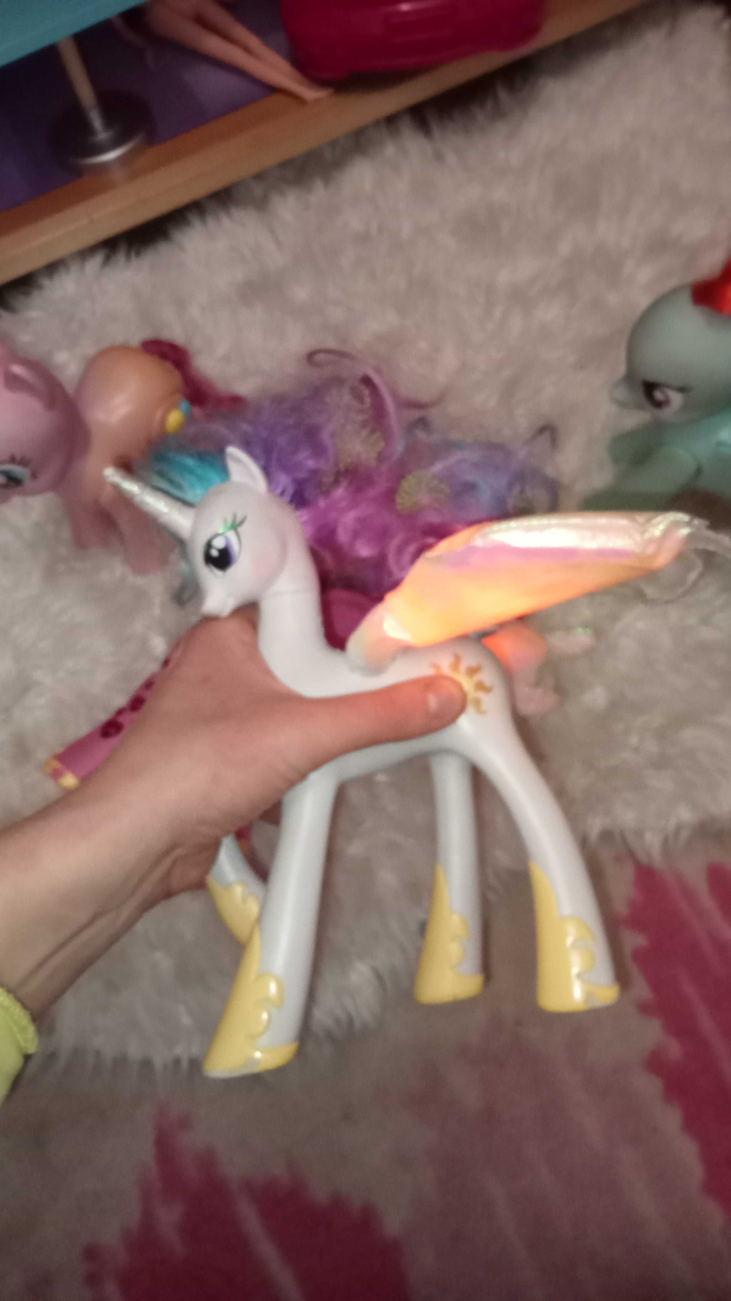 Zestaw my little pony kucyki koniki interaktywne Hasbro dash celestia