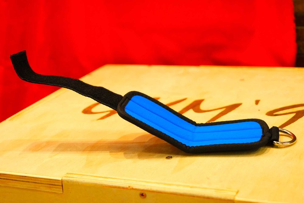 Zaczep na Nogę Niebieski ANKLE STRAP Fitness Uchwyt do Wyciągu