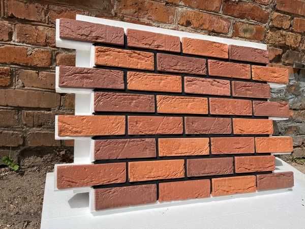 Термопанель фасадна 958,5*600. Керамобетонна плитка, заповнені шви.